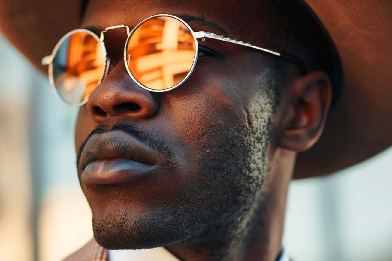 Men's Designer Sunglasses, Round Sunglasses